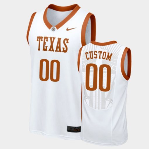 Custom Texas Longhorns White Elite Aerographic Jersey