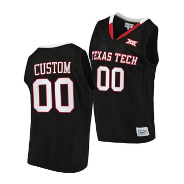 Custom Texas Tech Red Raiders Black 2020-21 Alumni Limited Basketball Jersey