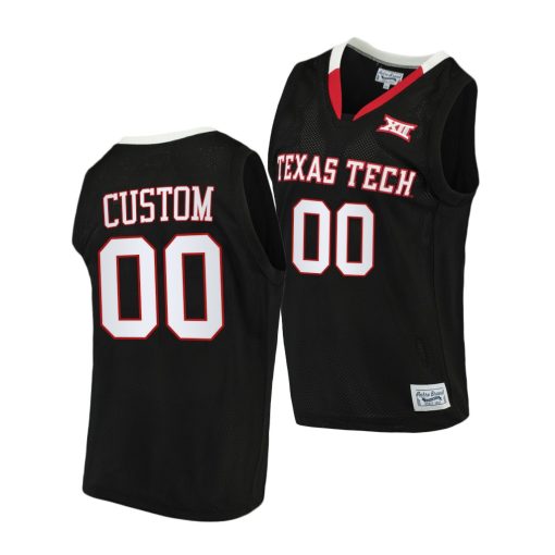 Custom Texas Tech Red Raiders Black 2020-21 Alumni Limited Basketball Jersey