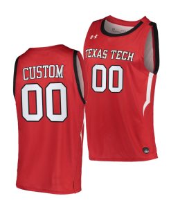 Custom Texas Tech Red Raiders Red 2020-21 Alternate Basketball Jersey