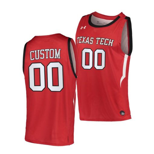 Custom Texas Tech Red Raiders Red 2020-21 Alternate Basketball Jersey