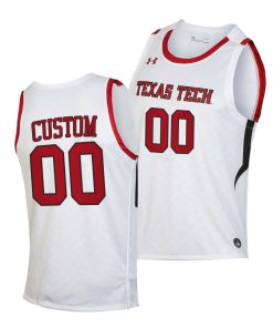 Custom Texas Tech Red Raiders White 2020-21 Basketball Jersey