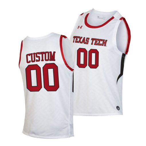 Custom Texas Tech Red Raiders White 2020-21 Basketball Jersey