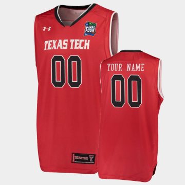 Custom Texas Tech Red Raiders Red 2019 Final-four Jersey