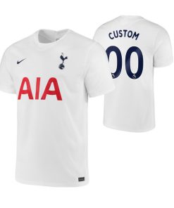 Custom Tottenham Hotspur 2021-22 Home Breathe Stadium Jersey White