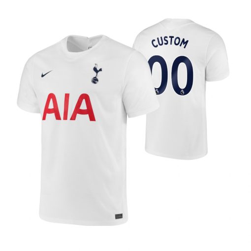 Custom Tottenham Hotspur 2021-22 Home Breathe Stadium Jersey White