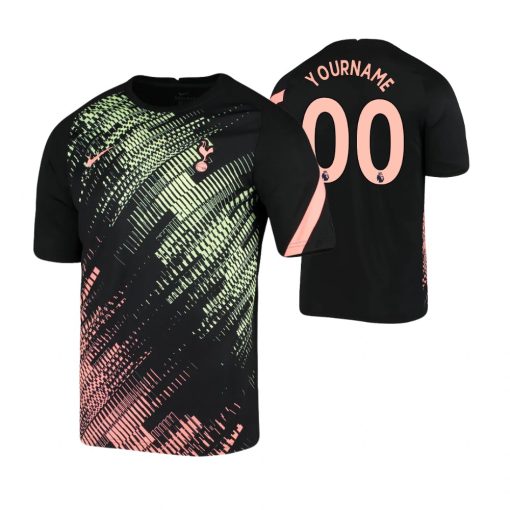 Custom Tottenham Hotspur 2021 Pre-Match Black Breathe Jersey