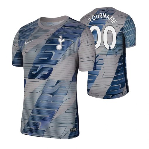 Custom Tottenham Hotspur Pre-Match Gray Jersey