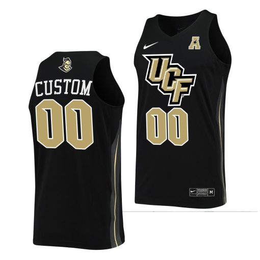 Custom Ucf Knights College Basketball Uniform Black Jersey