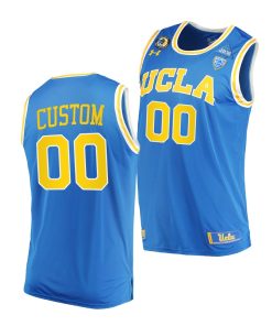 Custom Ucla Bruins 2021 March Madness Pac-12 Blue Stand Together Jersey Honor John R Wooden