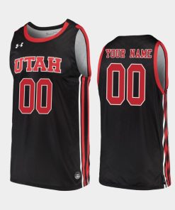 Custom Utah Utes Black 2019-20 College Basketball Jersey