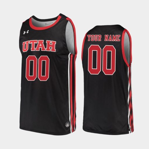 Custom Utah Utes Black 2019-20 College Basketball Jersey