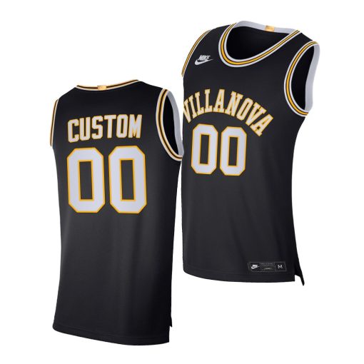 Custom Villanova Wildcats Navy Elite Basketball Jersey 2021-22 Retro Limited