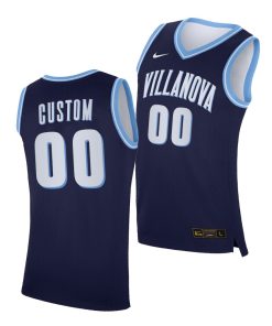 Custom Villanova Wildcats Navy 2020-21 College Basketball Jersey
