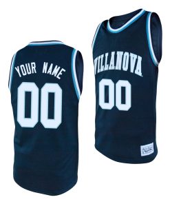 Custom Villanova Wildcats Navy Alumni College Baketball Jersey Villanova Wildcats