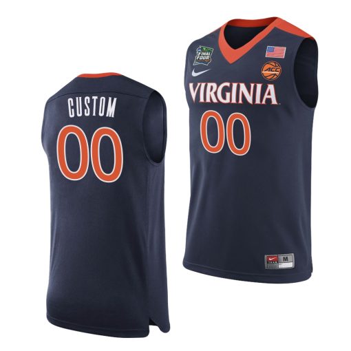 Custom Virginia Cavaliers Navy 2019-20 Home Jersey NCAA Basketball