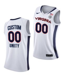 Custom Virginia Cavaliers White 2021 Unity New Brand Jersey