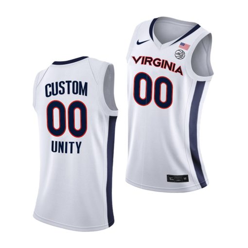 Custom Virginia Cavaliers White 2021 Unity New Brand Jersey