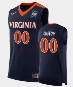 Custom Virginia Cavaliers Navy 2019 Final-four Basketball Jersey