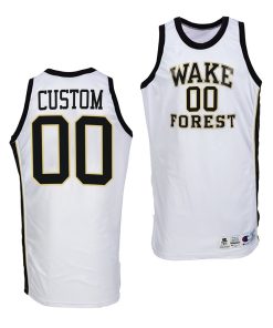 Custom Wake Forest Demon Deacons College Basketball Throwback Uniform White Jersey