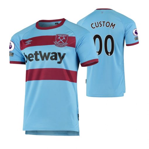 Custom West Ham United 2021 Away Stadium Jersey Blue