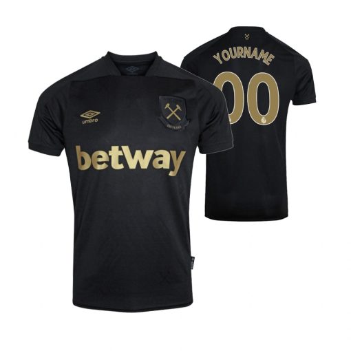 Custom West Ham United Third Jersey Black